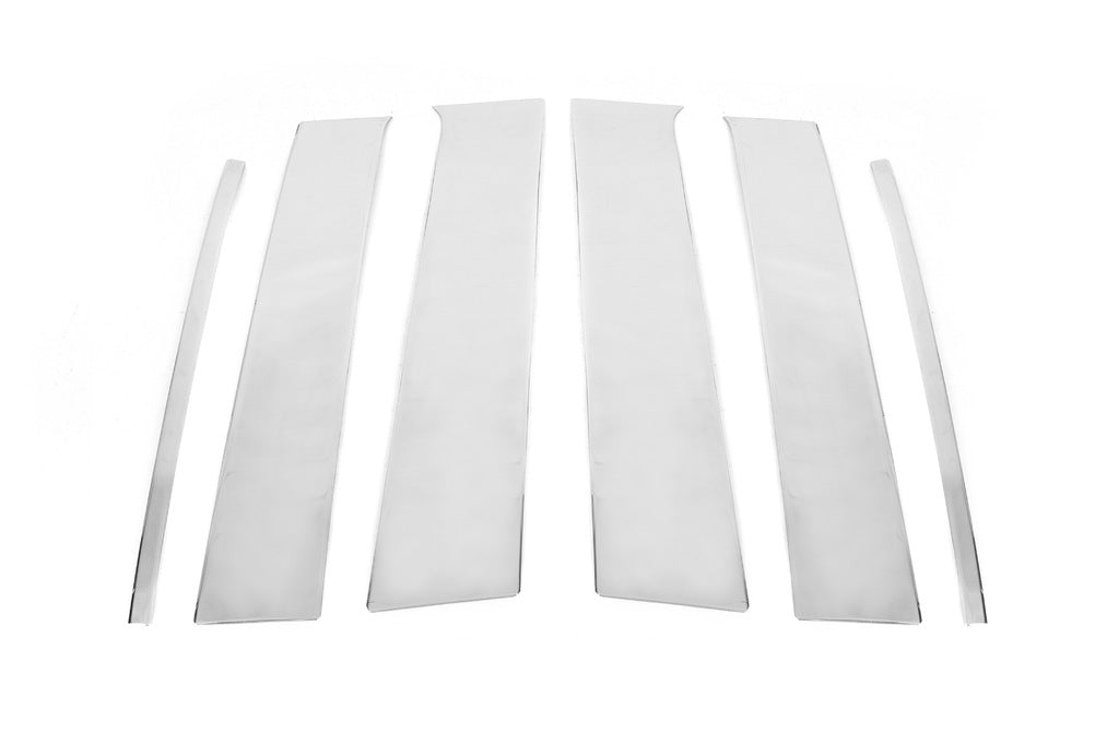 Stainless Steel Door Pillar Covers (6 pcs) for Toyota Hilux 2015- - image 2