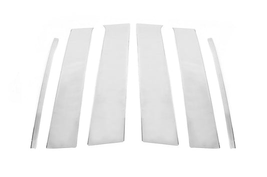 Stainless Steel Door Pillar Covers (6 pcs) for Toyota Hilux 2015- - image 2