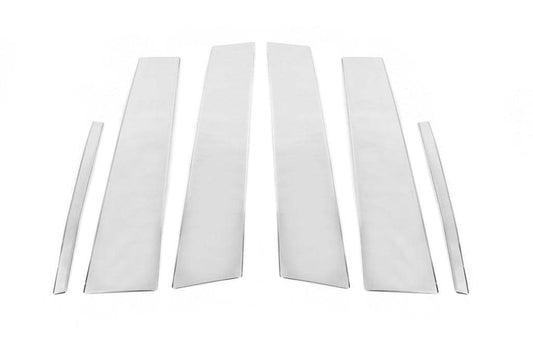 Overlays on the door posts (6 pcs., stainless steel) for Mercedes A-class W177 2018↗ - Reelken Auto