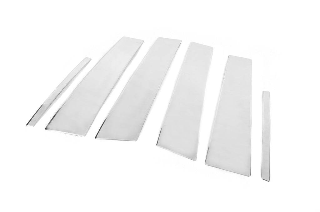 Overlays on the door posts (6 pcs., stainless steel) for Mercedes A-class W177 2018↗ - Reelken Auto
