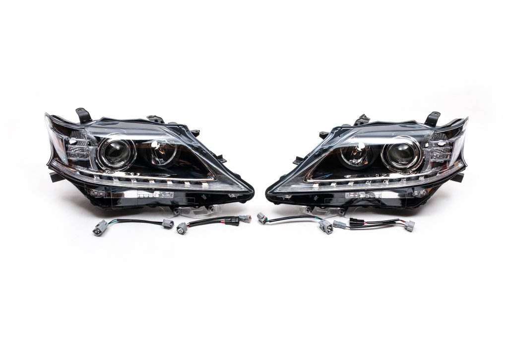 Front optics (2 pcs, restyling) for Lexus RX 2009-2015 - Reelken Auto