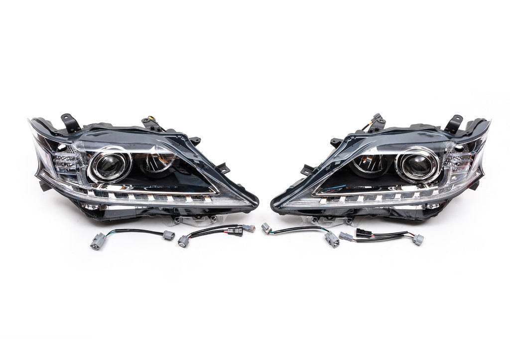 Front optics (2 pcs, restyling) for Lexus RX 2009-2015 - Reelken Auto