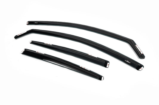 In-Channel Wind Deflectors SD (4 pcs, EU, HIC) for Volkswagen Passat B7 2012-2015 - image 2