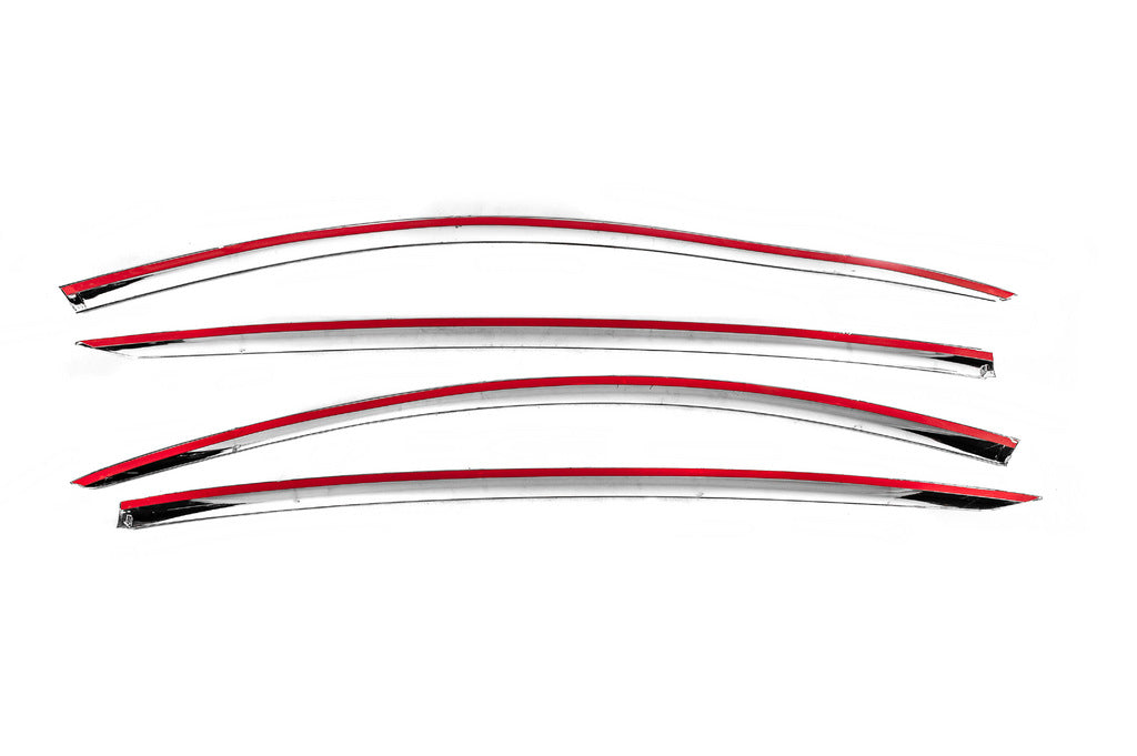 Chrome Window Deflectors Niken Luxury (4 pcs) for Tesla Model Y 2020- - image 8