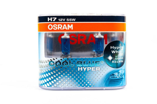 Osram H7 55W Cool Blue Hyper 62210CBH headlight bulb - Reelken Auto