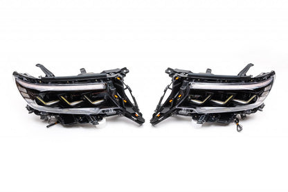Front Headlights Lexus-Design-3-LED V1 (2017+, Set of 2) for Toyota Land Cruiser Prado 150 2009-2023 - image 1