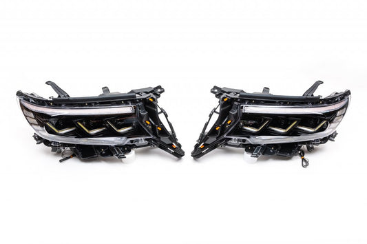 Front Headlights Lexus-Design-3-LED V1 (2017+, Set of 2) for Toyota Land Cruiser Prado 150 2009-2023 - image 1