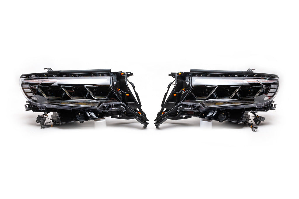 Front Headlights Lexus-Design-3-LED V1 (2017+, Set of 2) for Toyota Land Cruiser Prado 150 2009-2023 - image 3