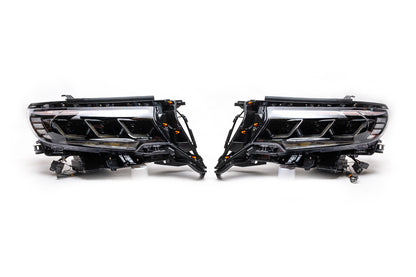 Front Headlights Lexus-Design-3-LED V1 (2017+, Set of 2) for Toyota Land Cruiser Prado 150 2009-2023 - image 3