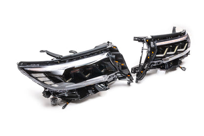 Front Headlights Lexus-Design-3-LED (2017+, 2 pcs) for Toyota Land Cruiser Prado 150 2009-2023 - image 4