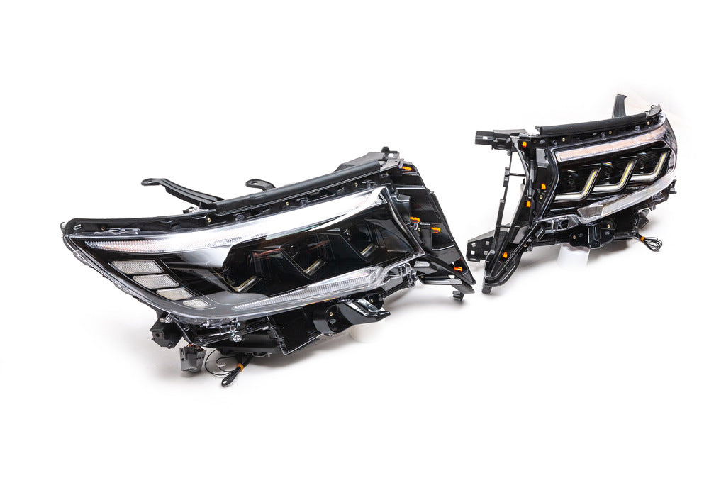 Front Headlights Lexus-Design-3-LED V1 (2017+, Set of 2) for Toyota Land Cruiser Prado 150 2009-2023 - image 4