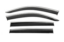 Window Deflectors with Chrome Trim Niken Luxury (4 pcs) for Volkswagen Tiguan 2016-2023 - image 1