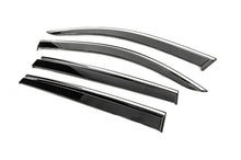 Window Deflectors with Chrome Trim Niken Luxury (4 pcs) for Volkswagen Tiguan 2016-2023 - image 2