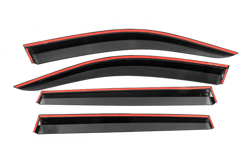 Window Deflectors with Chrome Trim Niken Luxury (4 pcs) for Volkswagen Tiguan 2016-2023 - image 4