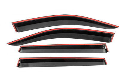 Window Deflectors with Chrome Trim Niken Luxury (4 pcs) for Volkswagen Tiguan 2016-2023 - image 4