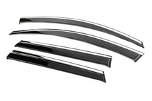 Window Deflectors with Chrome Trim Niken Luxury (2018-2022, 4 pcs) for Skoda Karoq 2018- - image 2