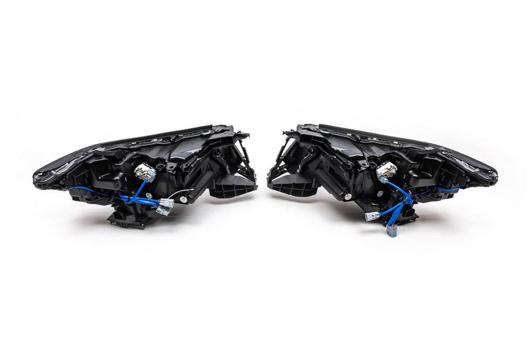 Lexus-design 4-LED V1 front optics (2017+, 2 pcs) for Toyota Land Cruiser Prado 150 - Reelken Auto