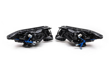 Lexus-design 4-LED V1 front optics (2017+, 2 pcs) for Toyota Land Cruiser Prado 150 - Reelken Auto