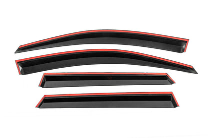 Window Deflectors with Chrome Trim Niken Luxury (2018-2022, 4 pcs) for Skoda Karoq 2018- - image 4