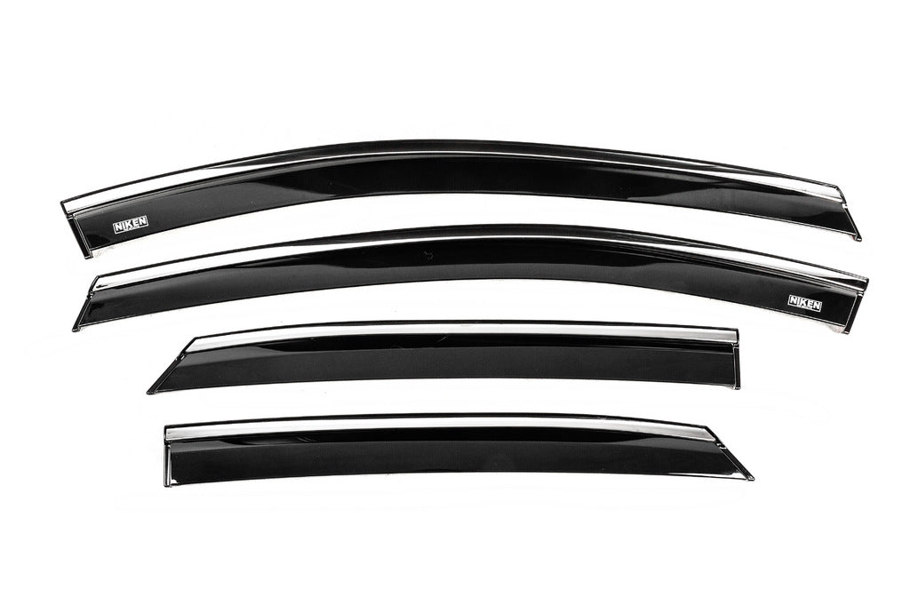 Chrome wind deflectors (2024+, 4 pcs, Niken) for Ford Puma 2019↗︎ - image 1