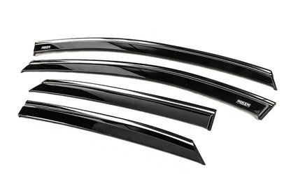 Window Deflectors with Chrome Trim (2024+, 4 pcs, Niken) for Ford Puma 2019- - image 2