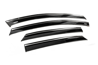 Window Deflectors with Chrome Trim (2024+, 4 pcs, Niken) for Ford Puma 2019- - image 3
