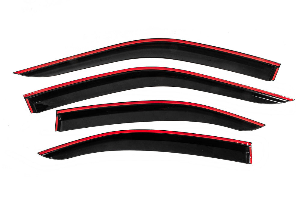 Window deflectors with chrome trim (4 pcs, Niken) for Opel Mokka 2021- - image 4