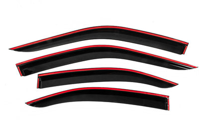 Window deflectors with chrome trim (4 pcs, Niken) for Opel Mokka 2021- - image 4