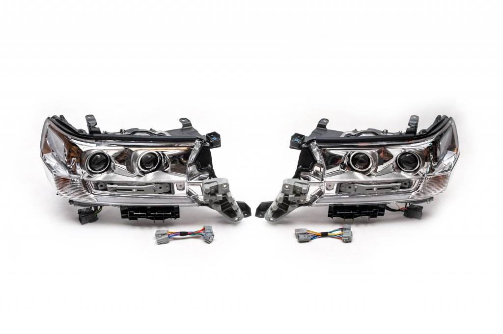 Front lights 2016+ (Standard) for Toyota Land Cruiser 200 - Reelken Auto