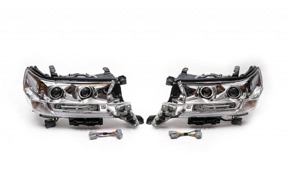 Front lights 2016+ (Standard) for Toyota Land Cruiser 200 - Reelken Auto