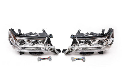 Front lights 2016+ (Standard) for Toyota Land Cruiser 200 - Reelken Auto