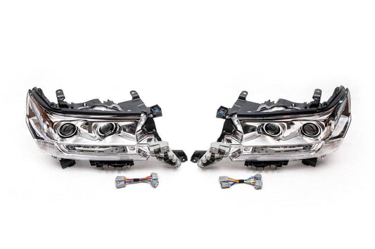 Front lights 2016+ (Standard) for Toyota Land Cruiser 200 - Reelken Auto