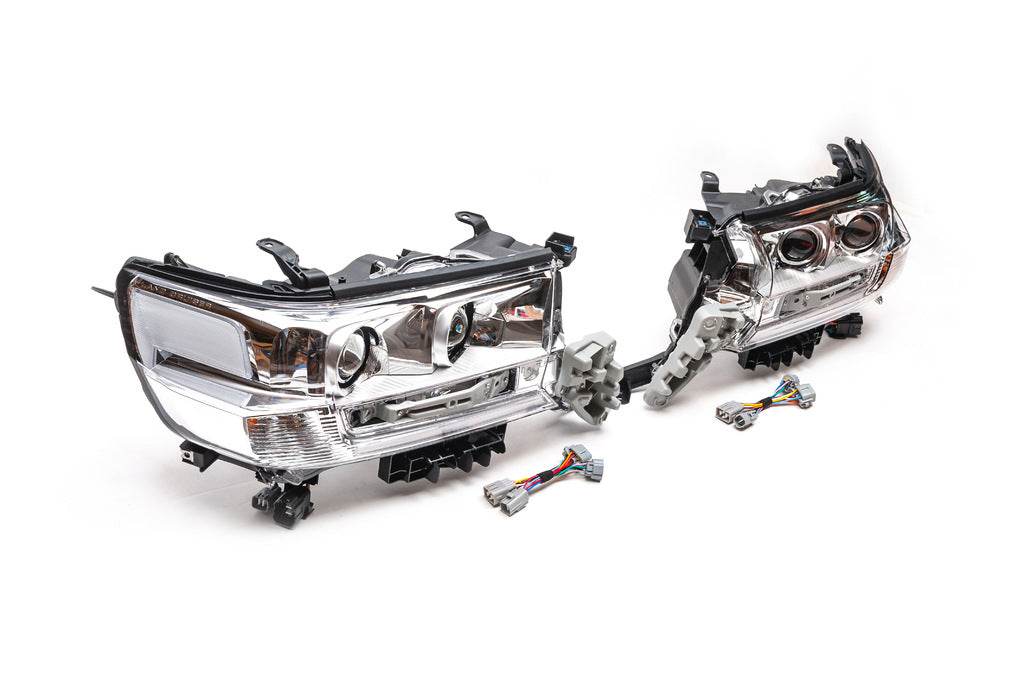 Front lights 2016+ (Standard) for Toyota Land Cruiser 200 - Reelken Auto