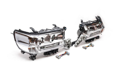 Front lights 2016+ (Standard) for Toyota Land Cruiser 200 - Reelken Auto