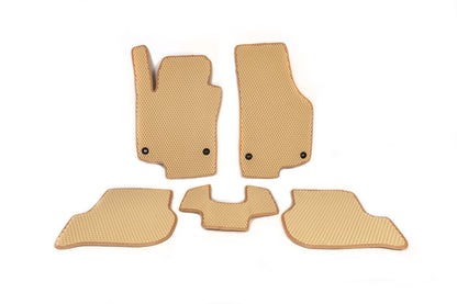 EVA Floor Mats (Beige) for Volkswagen Golf 5 2003-2009 - image 1