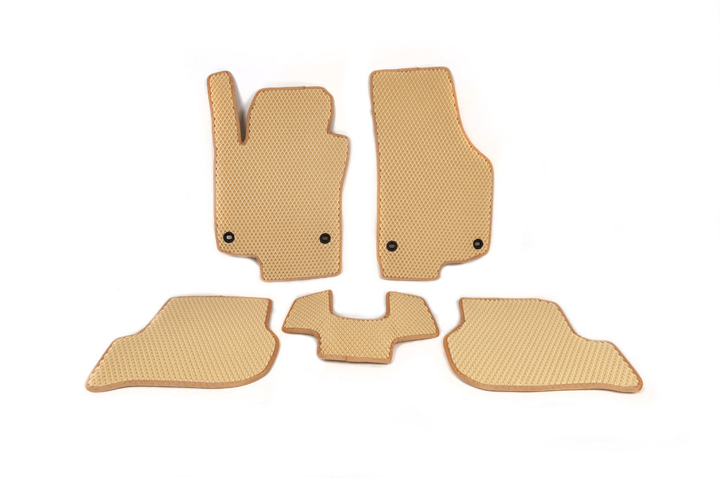 EVA Floor Mats (Beige) for Volkswagen Golf 5 2003-2009 - image 1