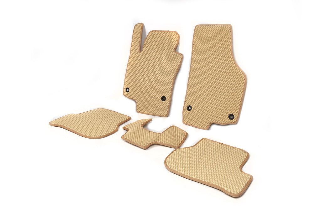 EVA Floor Mats (Beige) for Volkswagen Golf 5 2003-2009 - image 2