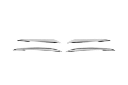 Side stainless steel trims for front bumper 2020+ for Mercedes E-сlass W213 2016-2023 - image 2