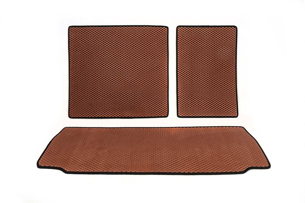 Trunk mats (EVA, brick) for Toyota Sequoia 2007-2022 - Reelken Auto