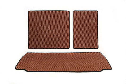 Trunk mats (EVA, brick) for Toyota Sequoia 2007-2022 - Reelken Auto
