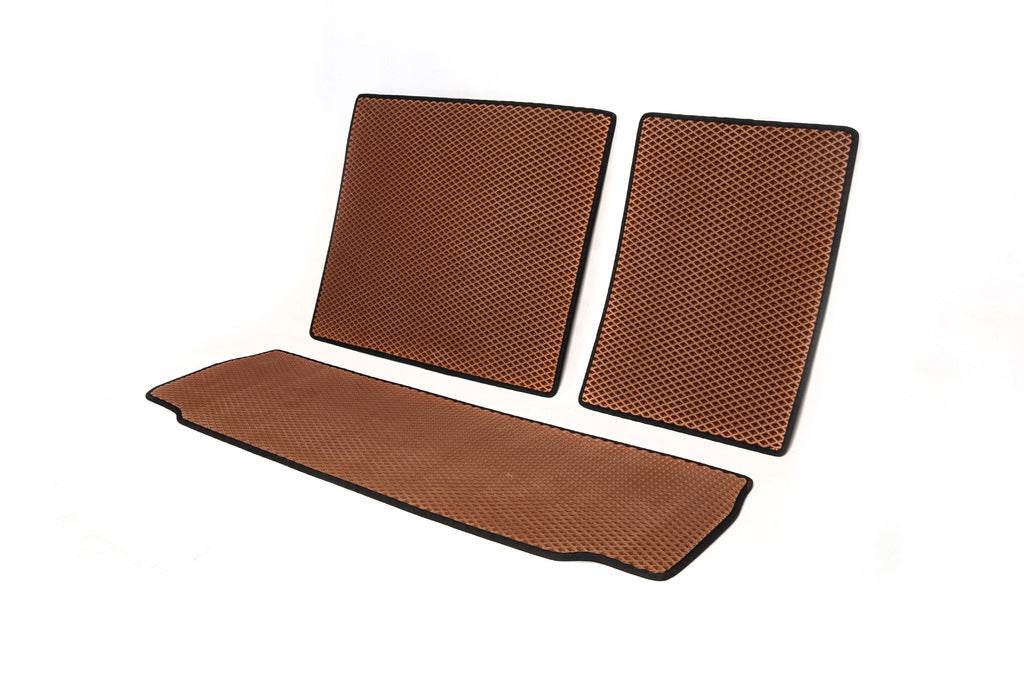 Trunk mats (EVA, brick) for Toyota Sequoia 2007-2022 - Reelken Auto