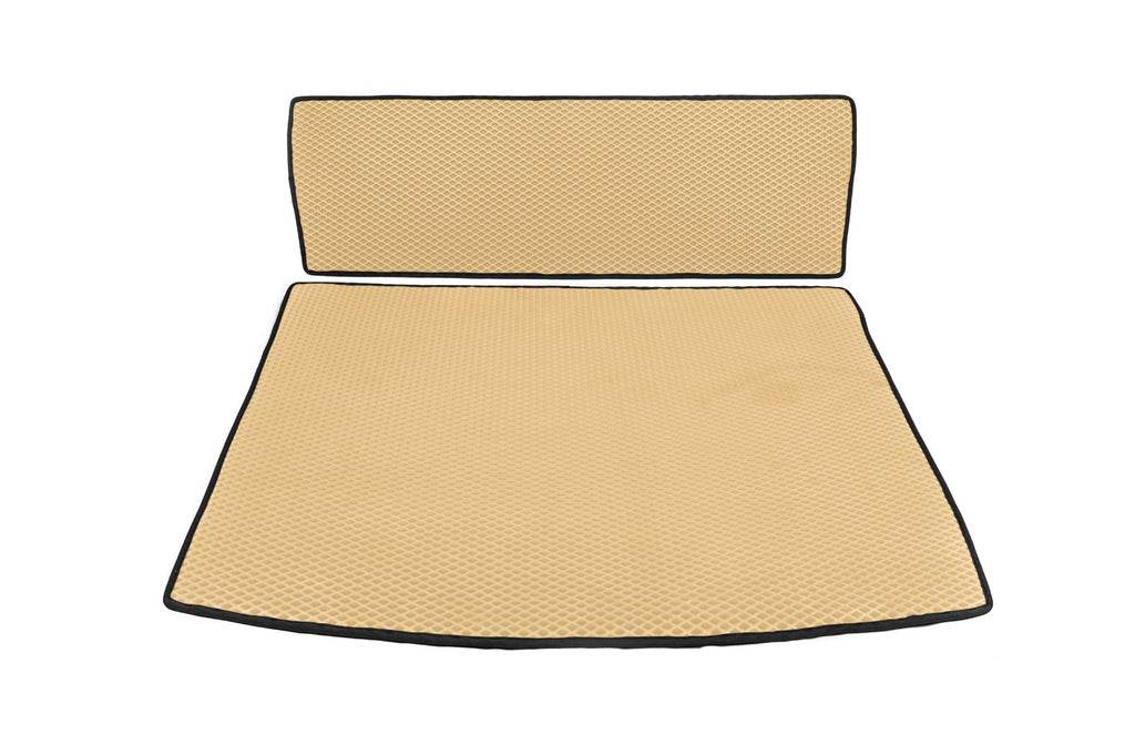 Trunk mat V2 MAXI (EVA, Beige) for Volkswagen Caddy 2015-2020 - Reelken Auto