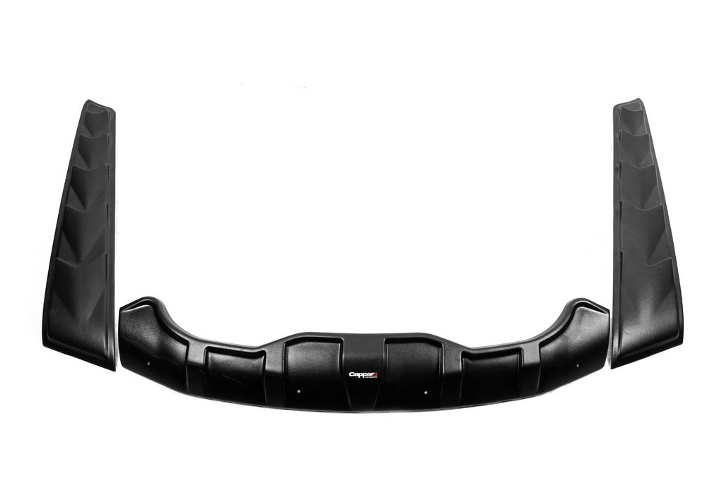 Hood Scoop Cover Set DRAGON (3 pcs) for Nissan Navara 2006-2015 - image 1