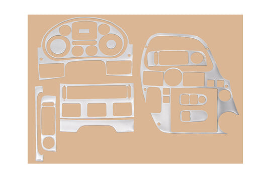 Dashboard Trim (Aluminum Look) for DAF XF105 2005-2013 - image 1