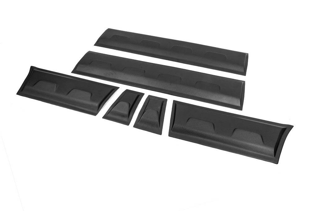 EuroCap door molding (6 pcs., ABS, short base) for Ford Transit 2000-2014 - Reelken Auto