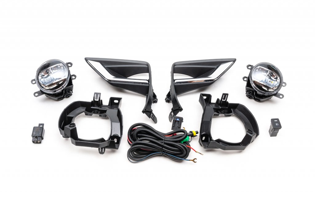 LED Fog Lights with Brackets (2 pcs, 2017+) for Toyota Land Cruiser Prado 150 2009-2023 - image 1