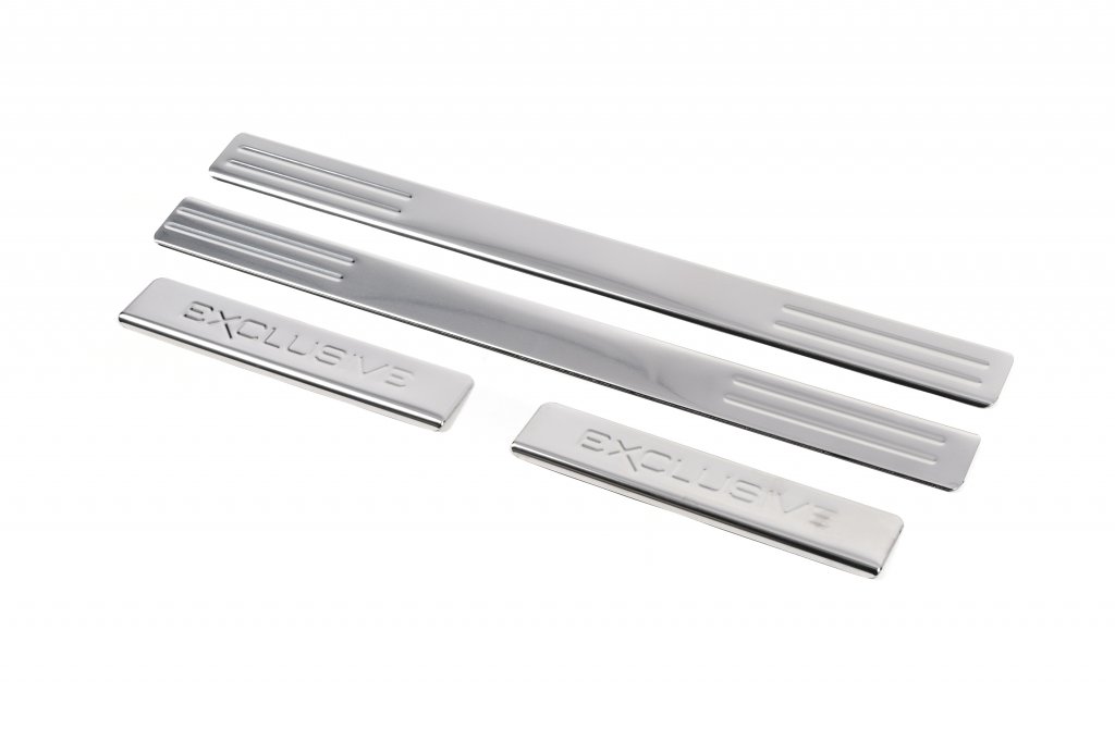 Door Sill Protectors (Omsa Exclusive, 4 pcs, Stainless Steel) - image 1
