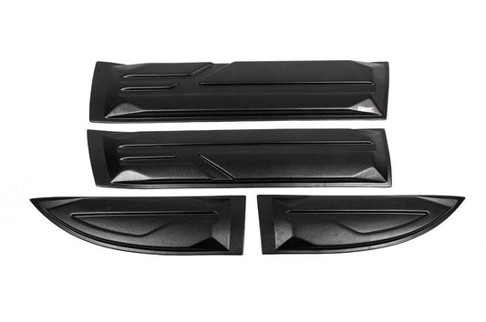 Door moldings (4 pcs., ABS) for Mitsubishi L200 2006-2015 - Reelken Auto