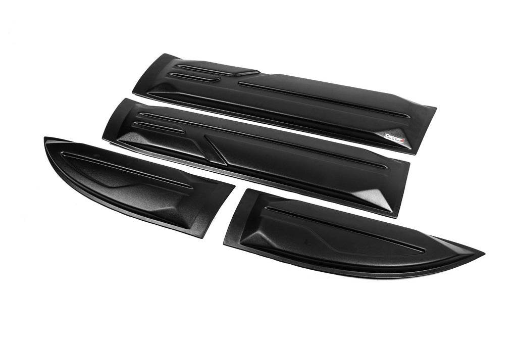 Door moldings (4 pcs., ABS) for Mitsubishi L200 2006-2015 - Reelken Auto