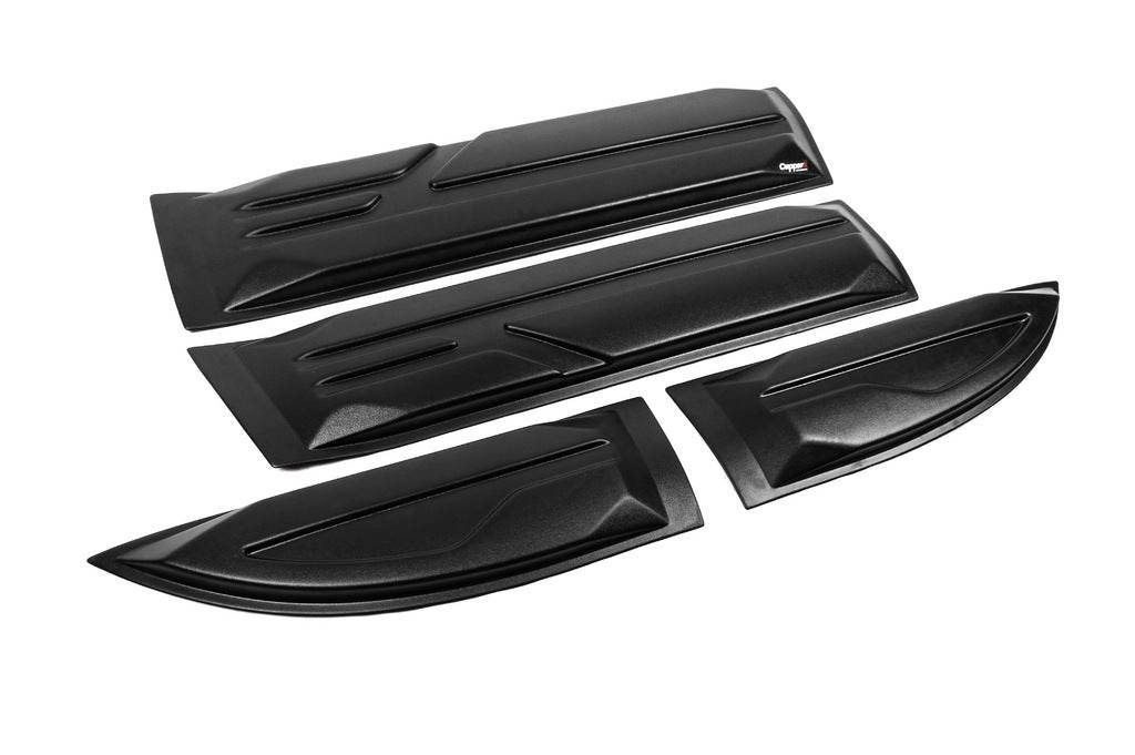 Door moldings (4 pcs., ABS) for Mitsubishi L200 2006-2015 - Reelken Auto